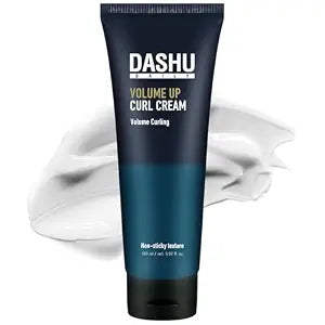 DASHU Daily Volume Up Curl Cream | Hair Curling Cream for Men w/Vegetable Oil & Protein Ingredients | Hydrating Curl Cream for Wavy Hair (5.46 fl oz)