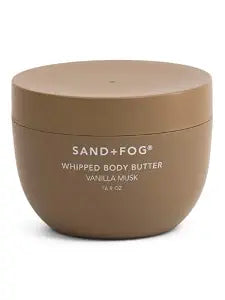 Sand + Fog Whipped Body Butter, Vanilla Musk Scent, 16.9 Fl Oz