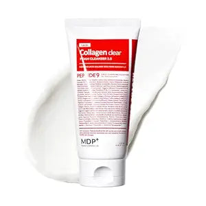 MDP+ RED LACTO COLLAGEN CLEAR 2.0, Peptide, Pore Tightening, Daily Moisturizing Cleanser, Deep Pore Cleansing, Foaming Facial Wash | 4.05 fl.oz, 120ml