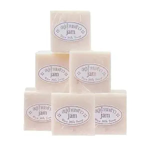 Thailand Rice Soap 65g*6pcs Handmade Rice Soap (6)
