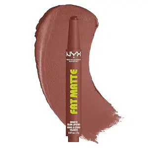 NYX PROFESSIONAL MAKEUP Fat Matte Lipstick, Pigmented, Smoothing, & Non-Drying Lip Crayon, Long Lasting Lip Makeup, Vegan & Cruelty Free - Toasty Taupe (Greige)