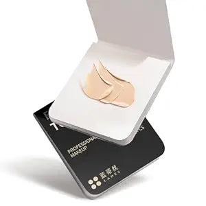 MSQ Makeup Mixing Palette Paper for Liquid Foundation, Art Nail, Lip stick, Pigment, Waterproof Transparent Makeup Palette Paper Disposable Nail Art Palette Paper, 100 Sheets