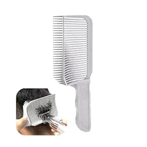 V-shaped Comb Hair Blending Tool, Blend Friend Fade Comb Professional Hair Cutting Combs Heat Resistant FlatTop Hairs Clipper Cuts Tools for Men Salon Hairdressing, Barber or At Home (Grey 1pc)