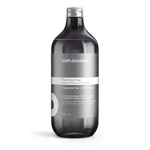 simplehuman Fragrance Free Foam Hand Soap Refill Bottle, 30 fl. oz., Gentle & Naturally Pure, Rich Creamy Foam Lather, Sulfate & Paraben Free, Optimized for simplehuman Sensor Pump