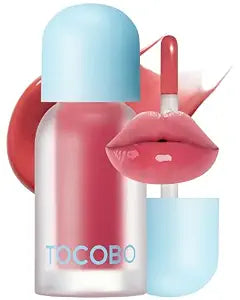 TOCOBO Juicy Berry Plumping Lip Oil 18 Cozy Pink (Muted Rose) ��������� Korean Vegan Tinted Gloss with Volufiline��������� | Univ