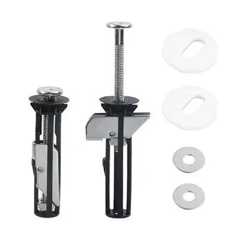 Bitray 2Pcs Universal Toilet Seat Bolt Kit 304 Stainless Steel Toilet Seat Replacement Parts for Most Toilets