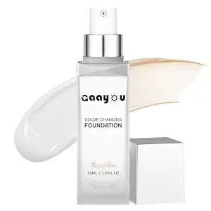 Color Changing Foundation Instantly Adapts to Your Skin Buildable Light-to-Full Coverage, Hydrating Liquid Concealer for Lightweight, Long-Lasting, Natural Dewy Finish Face Makeup
