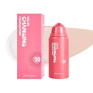 Liquid Foundation Makeup for Women, Colour Changing Foundation, Conceals Imperfections and Evens Out Skin Tone, Creates a Natural Flawless Makeup, SPF 20, All Skin Tones, 1.01 Fl Oz