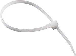Gardner Bender 46-310 DoubleLock Cable Tie, 11 inch, 75 lb, Electrical Wire and Cord Management, Nylon Zip Tie, 100 Pk, Natural White
