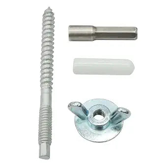 30 Pack 1/4"-20 x 2-1/4" Hurricane Anchor Kit, Hardware Installation Guide Anchoring Set for Window Board Panel Shutter Mounting and Fastening