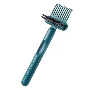 2-in-1 Hair Brush Cleaner & Remover Tool Brush Cleaning Tool Comb Cleaner Effective Hairbrush Cleaners Small and Portable for Travel Man Woman Home Salon Removing Hair Dust(Green)