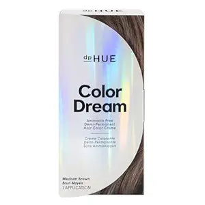 dpHUE Color Dream, Medium Brown - Ammonia-Free, Demi-Permanent Hair Color - Lasts 16 Washes - Boosts Shine - Cruelty Free, Paraben Free, Sulfate Free, Leaping Bunny Certified - 4 oz