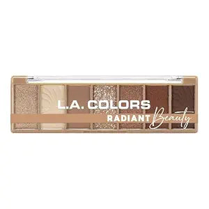 L.A. COLORS 7PC Color Eyeshadow Palette, Radiant CES497