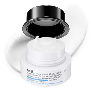 belif Moisturizing Bomb ��� Daily Ceramide Moisturizer with Peptide & Squalane, 48hr Hydration & Anti-Aging Cream, Milky & Lightweight, Restores Skin Barrier, Korean Skincare, 1.68 fl oz (50ml)