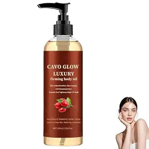 Cavo Glow Body Oil, Cavo Glow Firming Body Oil for Crepe Skin, Cavo Glows Luxury Bodys Oil for Full Bodys That Plumps for Women