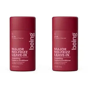 being MAJOR NO-FRIZZ Smoothing Leave-In Conditioner with Jojoba and Almond Oil 227mL(Pack of 2)