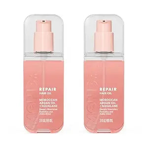 MONDAY HAIRCARE REPAIR Hair Oil with Moroccan Argan Oil & Squalane – 3 oz, Deeply Nourishes, Hydrates, and Adds Shine(Pack of 2)