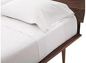 PLUSHY COMFORT Twin Sleeper Sofa Bed Sheet Set White (36"x72"x6"), White Plain Color, 100% Egyptian Cotton
