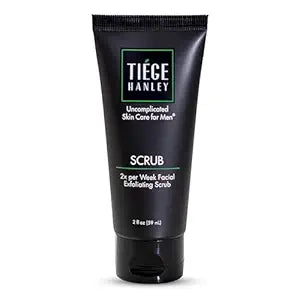 Tiege Hanley Exfoliating Face Wash for Men, Sensitive Skin, 2 Fl Oz