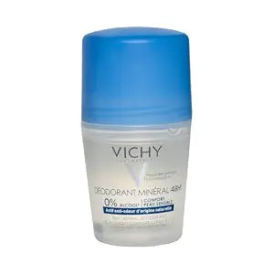 Mineral 48H Aluminum Free Deodorant, Roll-On 50 ml Deo | 15 Minerals of Volcanic Water For Anti-Odor Efficiency Up to 48 Hours
