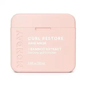 MONDAY HAIRCARE CURL RESTORE Hair Mask with Bamboo Extract, Coconut Oil & Shea Butter for Curls & Coils of all types 250 mL