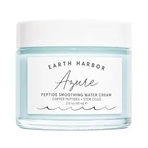 Earth Harbor Azure Peptide Smoothing Water Cream, Face Neck Chest, 2 fl oz
