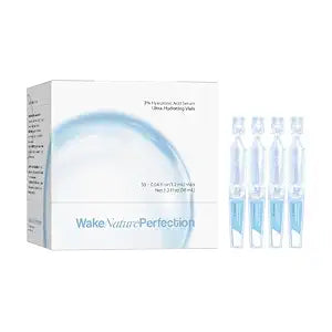 3% Hyaluronic Acid Serum Ultra-Hydrating Vials, Hyaluronic Acid Tubes, Wake Nature Perfection Hyaluronic Acid, 3% Hyaluronic Acid Serum for Face, Ultra Hydrating Serum (1 Box of 30)