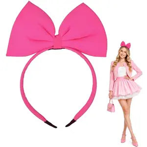 Hoshin Hair Band Bow Headbands Headdress for Women, Perfect Hair Accessories for Party and Cosplay (Pink)
