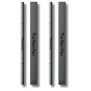The Men Pen - Waterproof Eyebrow Pen | Beard Filler for Men | Microblading Eyebrow Pen | Hair Filler | Anti-Smudge | Mustache, Beard & Eyebrow Filler | Black (Pack of 2)
