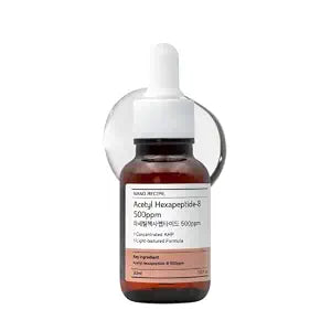 NANO RECIPE Argireline Peptide 10% High-Potency 30ml - Mix 3 Drops for Intensive Wrinkle Care, Tightened Pores, and Enhanced Skin Elasticity, Korean Skincare, Lightweight Acetyl Hexapeptide-8