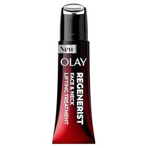 Olay Regenerist Neck and Face Roller, Neck Cream for Tightening and Firming, Anti-Aging Moisturizer for Women, Anti-Wrinkle Serum, Face Lift Cream, Cooling, Fragrance-Free, Hexa-Repair & NAD+, 1.7oz