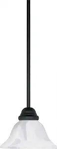 NUVO 60/386 One Light Mini Pendant, Textured Flat Black
