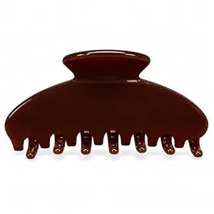 Acetate Hair Claw Clip for Thick Hair, Coffee Brown
