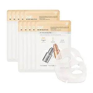 SWANICOCO Pregnancy Safe 2GF Bio Gel Face Mask Elasticity, Deep Hydration Elasticity, Plumping Improvement, Glow Skin, Growth Factor (EGF FGF) Korean Skincare (10 sheets), Beach Vacation Essentials