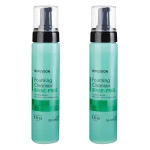 McKesson Rinse-Free Foam Cleanser with Aloe, Vitamin A and E, 9 oz, 2 ct