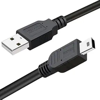 SCOVEE Camera USB Cable Cord for Canon Rebel/PowerShot/EOS/DSLR/ELPH Digital Cameras,Transfer Wire Data Cable for Canon Rebel Camcorder,Vixia PC Computer Interface Replacement Mini B USB (3ft)