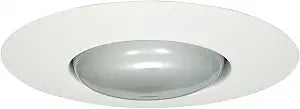 HALO 300 Series 6 in. White Recessed Ceiling Light with Open Splay Trim