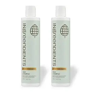 Non Toxic Vegan Shampoo with Organic Ingredients, Apple Cider Vinegar & Tea Tree Oil - Sulfate Free, Color Safe, Paraben Free, Gluten Free, Cruelty Free, pH Balanced (2-Pack)