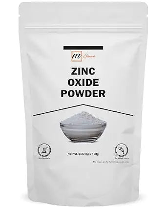 100% Natural Zinc Oxide Powder | Non-Nano Uncoated Particles 0.22 LBS / 100 GMS