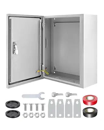 EIIYII Electrical Junction Box 10x8x6'' IP66 NEMA 4X Steel Enclosure