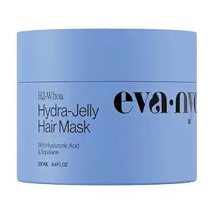 Eva NYC Hydrating Hair Mask - Infused with Castor Oil, Hyaluronic Acid and Squalane - Lightweight Treatment for Medium to Fine, Dry, Frizzy Hair - Long-Lasting Hydration - Jasmine Scent - 8.4 fl oz
