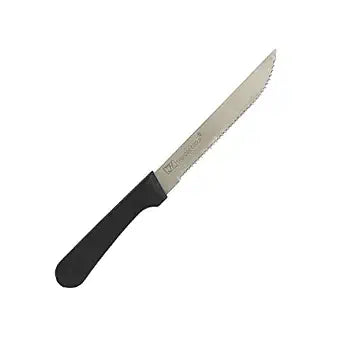 Thunder Group SLSK108 Steak Knife, 4-3/4", Pointed tip, Serrated, Plastic Handle, Stainless Steel, CASE of 24 Each/2 Dozen PER CASE
