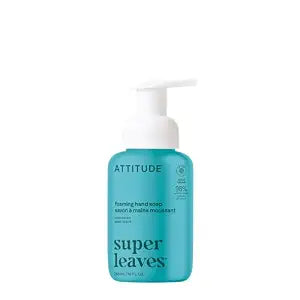 ATTITUDE Foaming Hand Soap, EWG Verified, Unscented, 10 oz