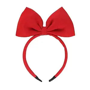 Bow Headband for Women Girls - Large Red Bow Headband/Headwraps/Hairband/Headwear for Birthday Valentines Day Christmas Gifts Fashion Party Cosplay Costume Accessories
