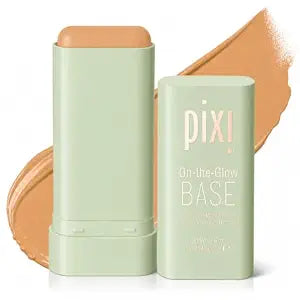 Pixi Beauty On-the-Glow Base| Tinted Moisturizer Foundation Stick | Honey: Medium, tan shade| 0.6 oz / 19g