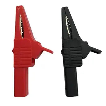 1pair Heavy Duty Full Insulated Automotive Car Battery Alligator Clips Electrical Test Clips 1000V 32A,with 4mm Banana Jack Socket
