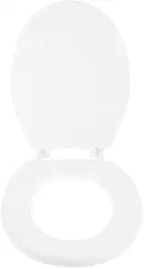 DOITOOL Toilet Seat Lid Replacement Universal Toilet Seat Cover with Thickened Soft Foam Gasket 15.74 X 13.38 X 1.57 in Easy Install Bathroom Accessory