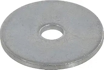 Hillman 100 Pcs Zinc Fender Washers (3/16" x 1") | Large OD Flat Washers for Bolts, Nuts & Screws | Zinc-Plated Steel Hardware for Sheet Metal, Wood & Fastening Projects