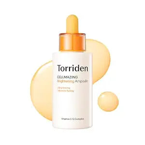 Torriden CELLMAZING Vita C Ampoule 30ml (1.01 fl.oz.) | Refining Sagging Pores and Skin Texture | 5D Vitamin C, Seaweed Complex, Panthenol | Korean Facial Serum