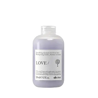Davines LOVE/Smoothing Shampoo, Gentle Anti-Frizz Cleanser for Frizzy, Coarse or Unruly Hair - Promotes Straightening & Shine - Apple Pulp Formula for Soft, Tamed & Sleek Strands